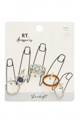 8 Pcs Ring Set