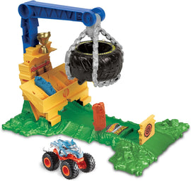 Hot Wheels Monster Trucks Arena Smashers Rhinomite Chargin Challenge - 0