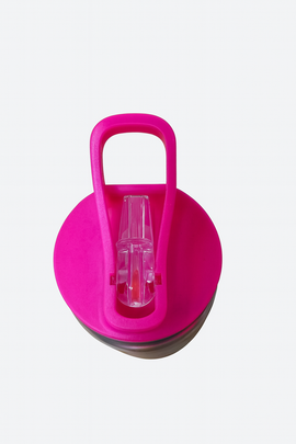 Pink Transparent Water Bottle 400ml - 0