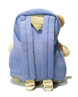 Blue  Character  Faux Fur Backpack | School Bags - 0