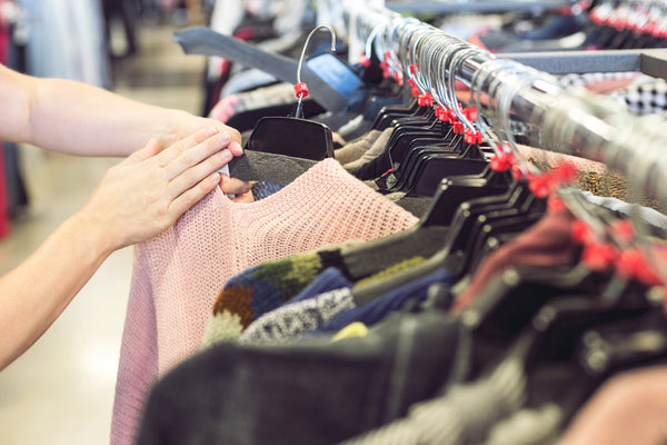 Sweater on rack