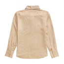 Beige Bow Detail Satin Blouse-3