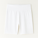 White Biker Short-2