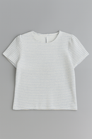 Blue Allover Stripes Casual Sets Blue-2