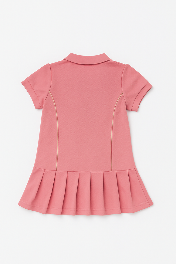 Pink Collared Active Dress Pale Pink