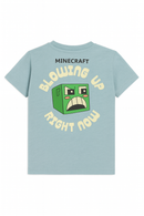 Boys Junior Minecraft Sage Green T Shirt-3