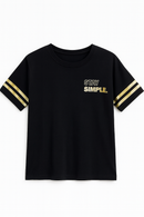 Black  Drop Shoulder T Shirt-3