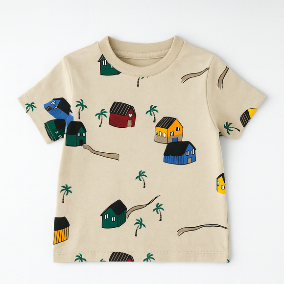 Cream Splatter Tshirt