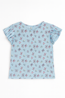 Blue Butterfly Wide leg And Top set-3