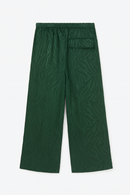 Green Satin Jacquard Trouser-3