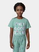 Sage Placement Print Pj Sets Green-1