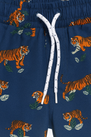 Blue Tiger Aop Swim Shorts-3