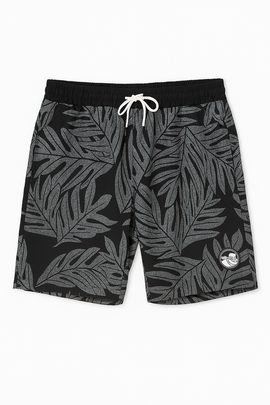 Grey Aop Printed Shorts Mid - 0