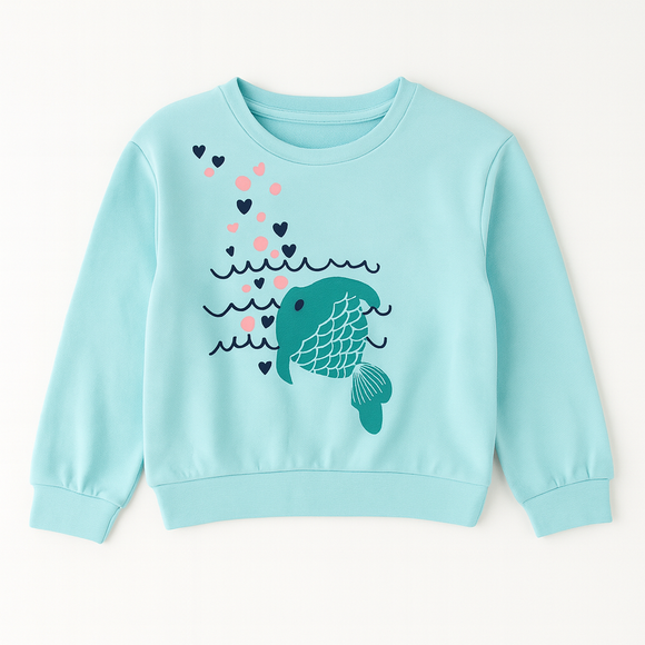 Mint Placement Print Sweatshirts