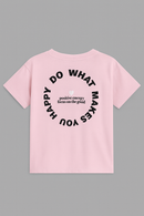 Pale Pink Drop Shoulder T Shirt-2