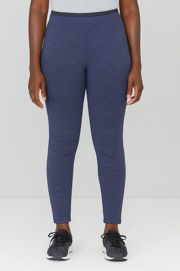 Navy Contrast Tape With Side Bottom Slit