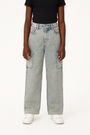 Lt Wash Colored Cargo Pants Light Wash-1