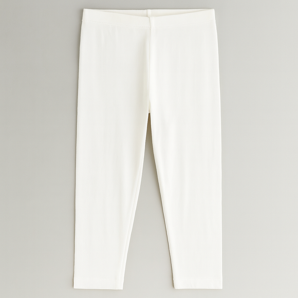 White Cropped Legging
