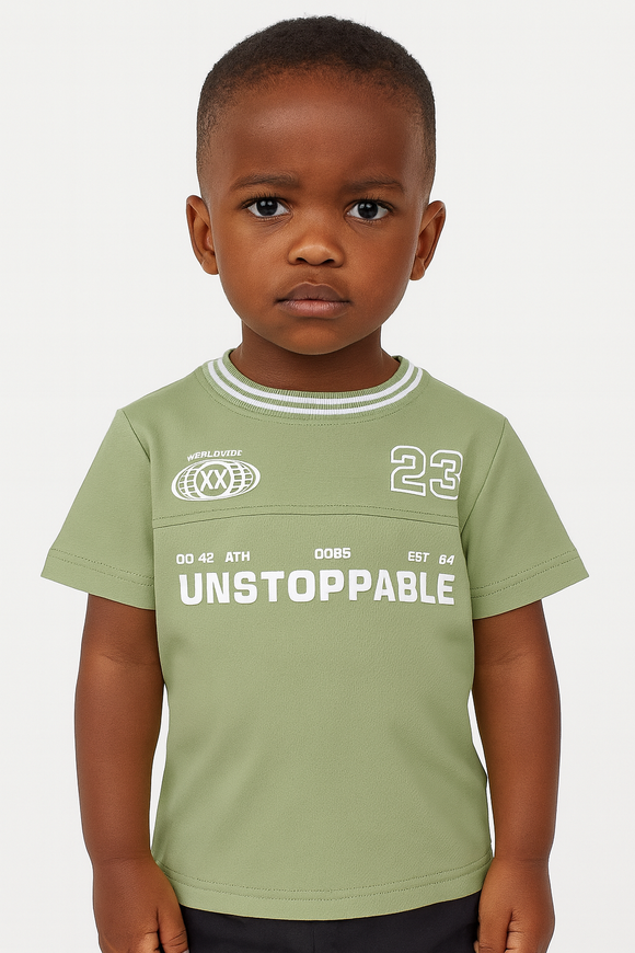 Assorted  Paneled Short Sleeve T Shirt