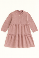 Pink Tired Dress With Balloon Sleeve Pale Pink-2