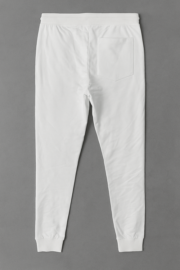 White Basic Track Pant