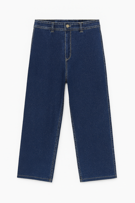 Dark Blue Marine Straight Jeans - 0
