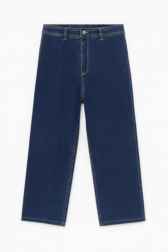 Dark Blue Marine Straight Jeans