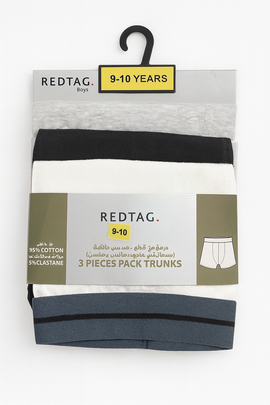 White Black Grey Mel 3 Pcs Pack Boxer Shorts Assorted