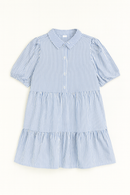 Blue White Stripes Dress Assorted-2
