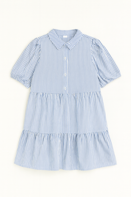 Blue White Stripes Dress Assorted - 0