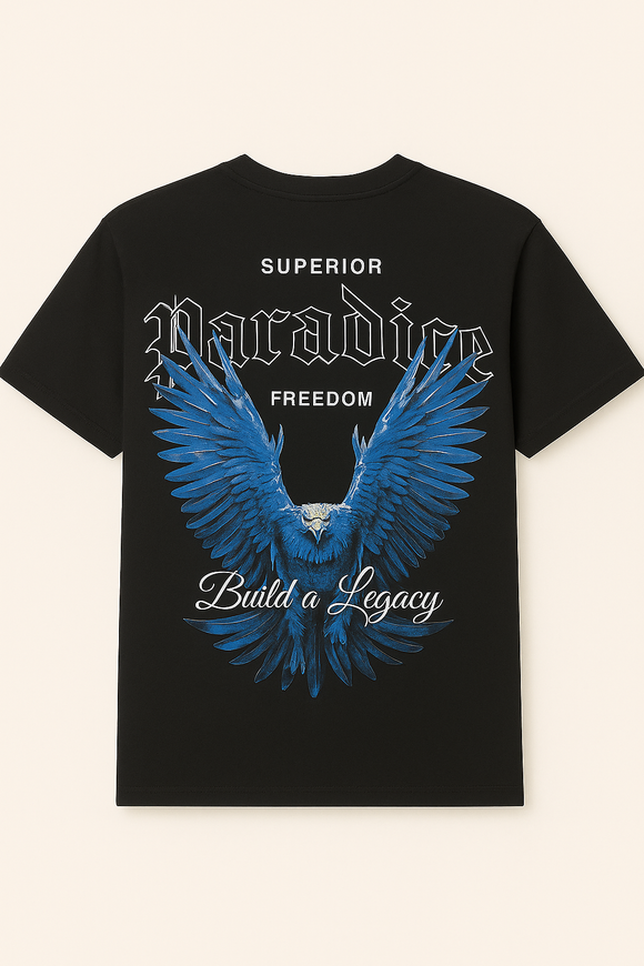 Black Graphic Tee Black Small