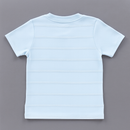 Sky Blue Henley Jaquard Tshirt-3