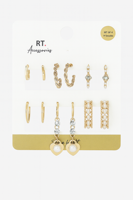6 Pc Earring Set