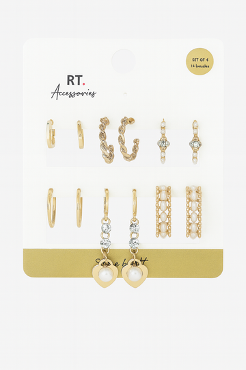 6 Pc Earring Set