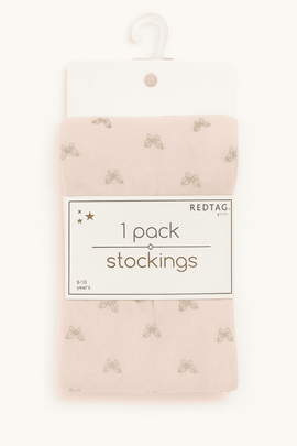 1 Pc Pk   Senior Girls One Design And One Color Tights  Pale Pink Nawao.com
