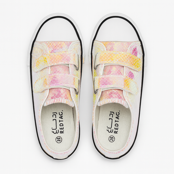 White Textured Sneaker White