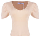 Redtag Beige Formal Jersey Tops for Women