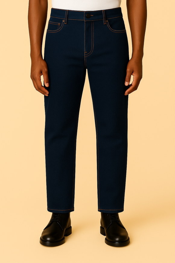 Dark Wash Basic 5 Pocket Standard Fit Jeans Darkwash