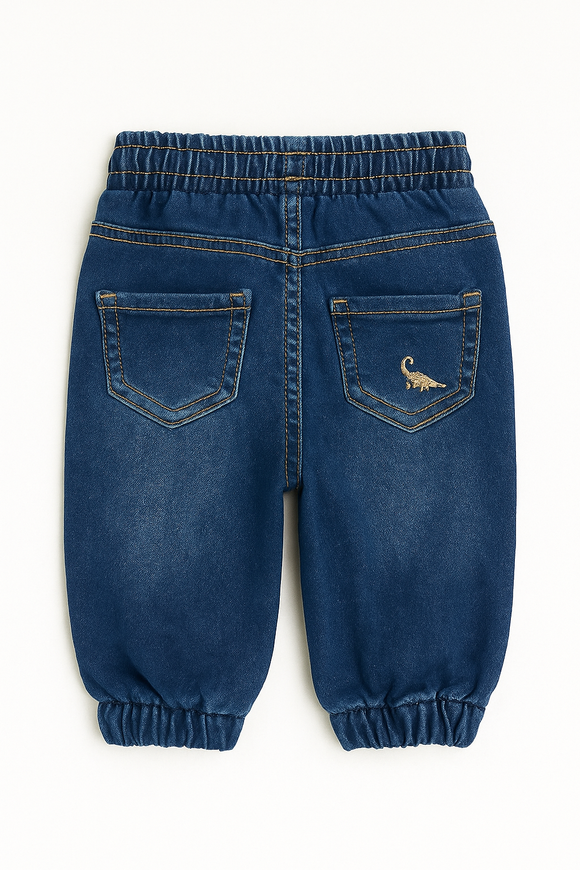 Dark Wash Knit Denim Jogger D