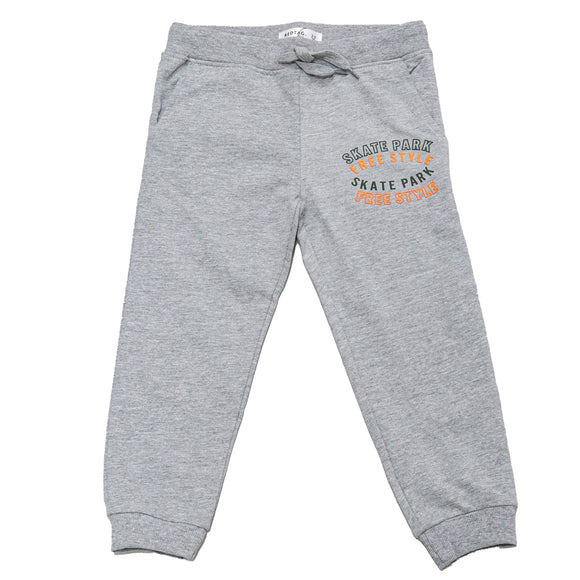 Grey Marl Jogpant With Print