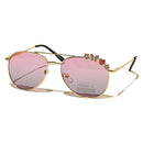 Avaitor Embellished Sunglasses-1