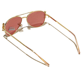 Avaitor Embellished Sunglasses - 0