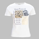 White Printed T-Shirt-1