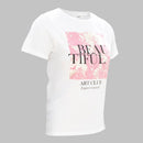 White Printed T Shirt-4