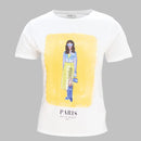 White Embellished T Shirt-1