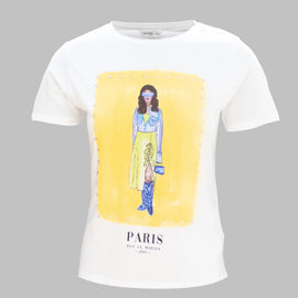 White Embellished T Shirt