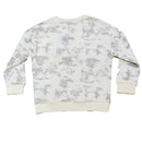 Beige Marble Print Embossed Crew Neck-3