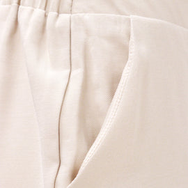 Beige Wide Leg Relaxed Fit Trouser - 0