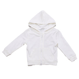 Ivory Zip Thru Hoodie