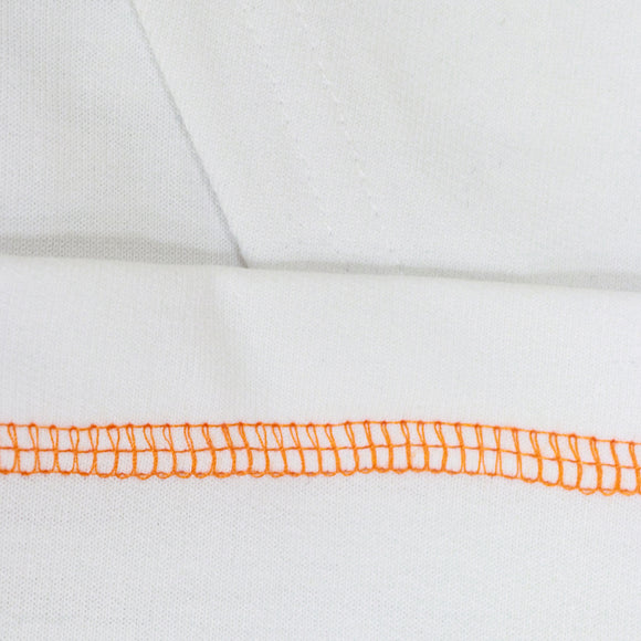 White Hooded Urban Print Sweatshirt